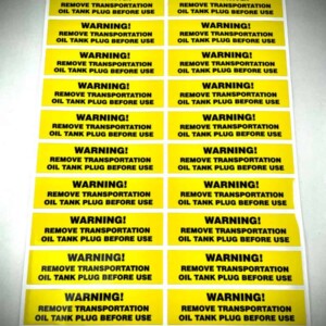 Warning Stickers